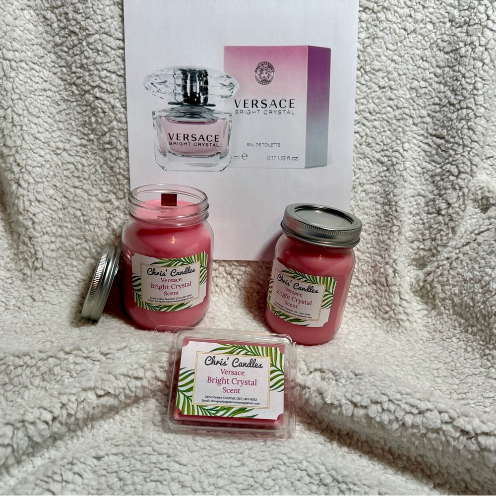 Versace Bright Crystal Scented Candle Set
